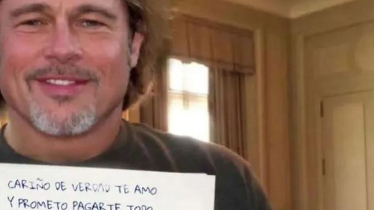 Una de las imágenes que le envió el falso Brad Pitt a la víctima: "Cariño de verdad te amo y prometo pagarte todo". Foto: Gentileza La Capital.