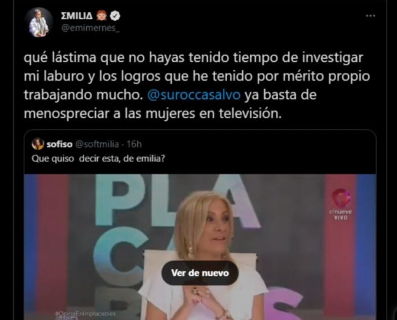 La publicación de la cantante en Twitter.