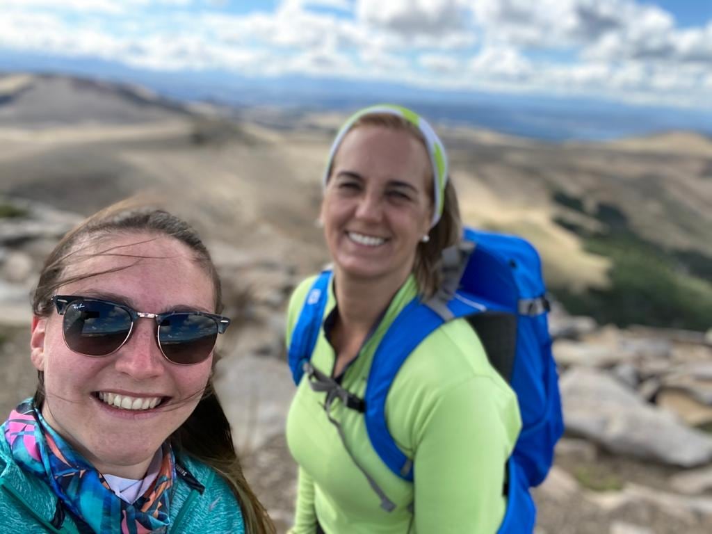 Carla y Claudia durante sus vacaciones en la Patagonia argentina.