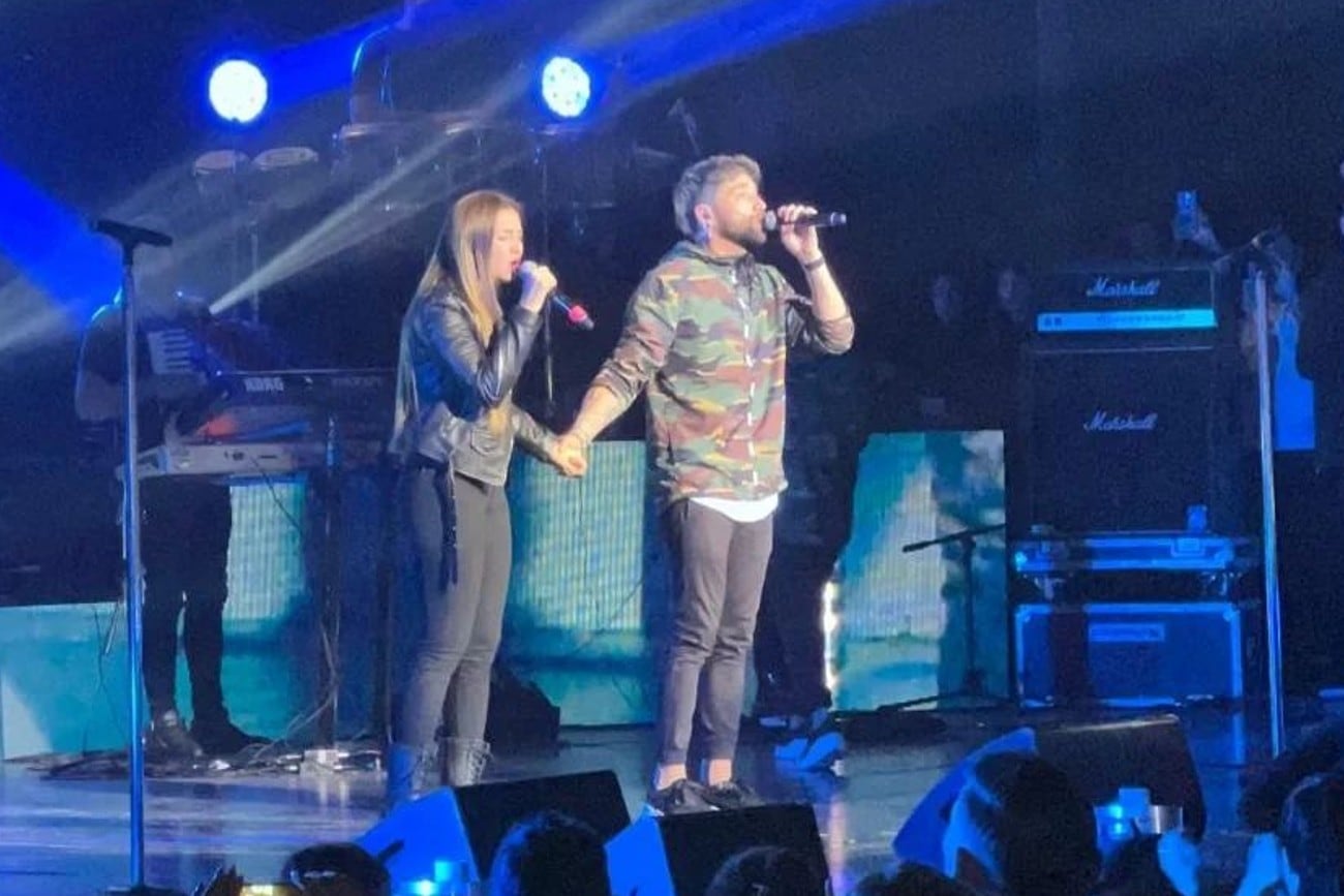 Mara y Pablo Tamagnini en el Gran Rex (Foto: @tamagninimara)