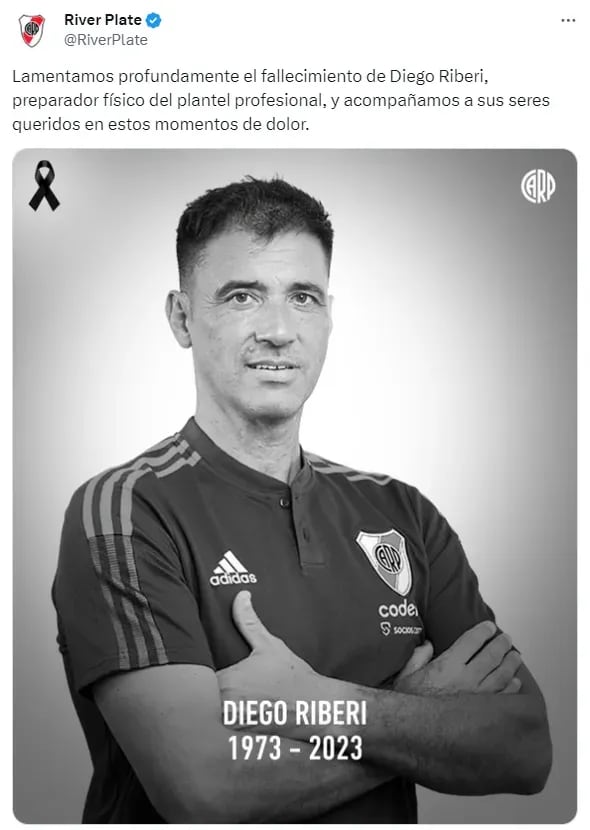 El mensaje de despedida de la cuenta oficial de River