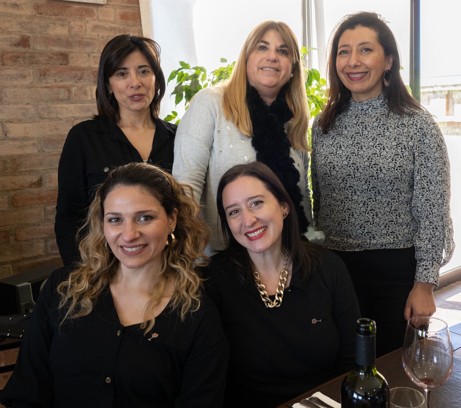 Ivana Groba, Vanina Manini, Gabriela Arriagada, Patricia Alonso y Carina Egea.