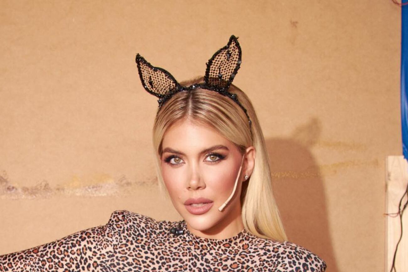 Wanda Nara sorprendió con su catsuit de leopardo