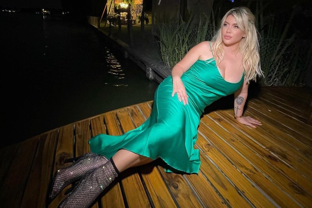 Wanda Nara en su casa de Nordelta, donde la pasó la Navidad junto a su familia. (Instagram).