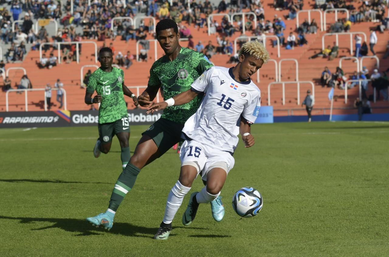 Nigeria vs. Dominicana, el primer partido en Mendoza del Mundial SUB 20 2023. / Orlando Pelichotti (Los Andes).