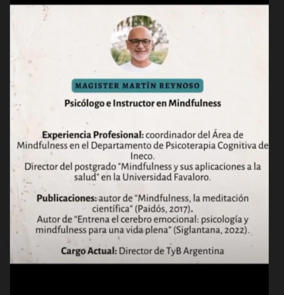 Jornada de Entrenamiento en Mindfulness en San Martín