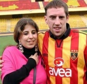 Frank Ribéry y Wahiba Belhami