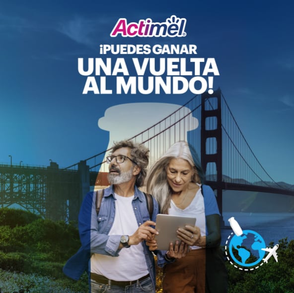 La publicación que realizó Actimel en su cuenta de Instagram.