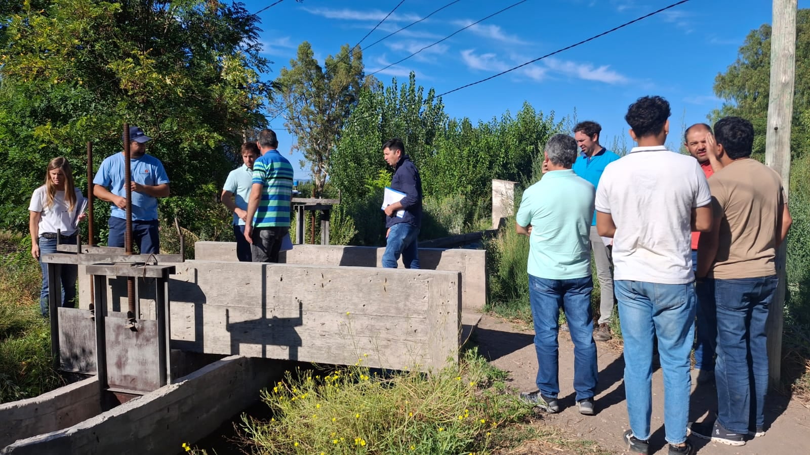 Modernización sistema de riego canal Bombal: 4 empresas realizaron la visita de obra