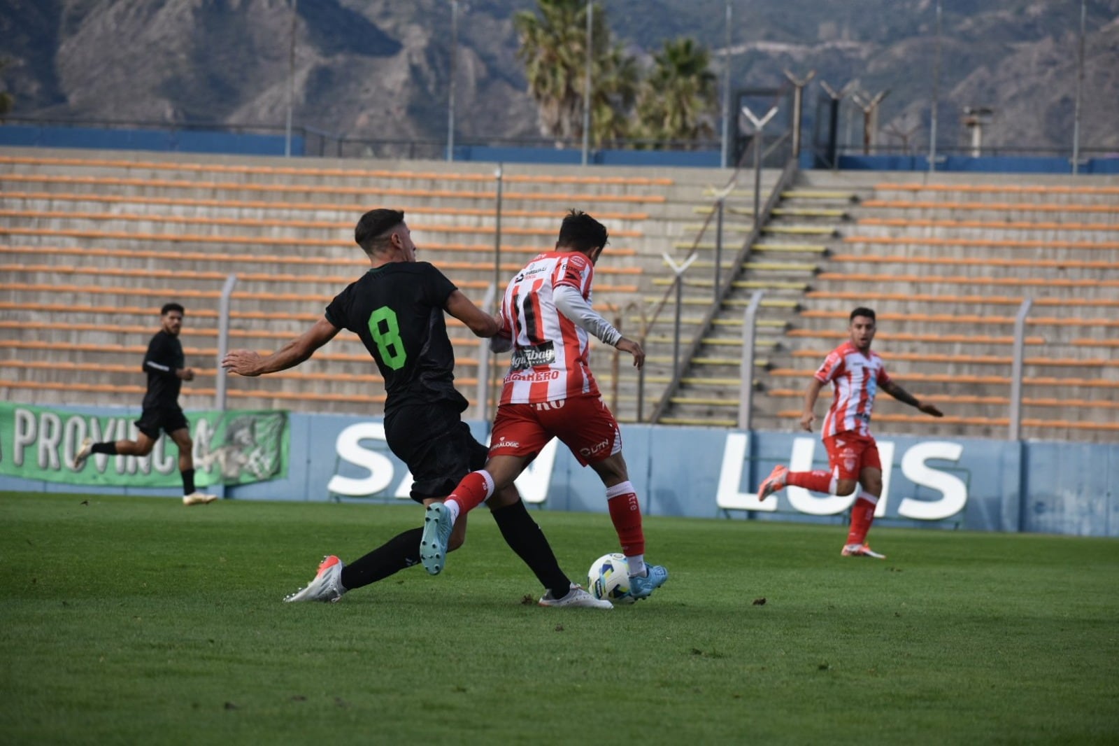 Por la 13° fecha del Federal A, Atlético Club San Martín igualó 1-1 con Estudiantes de San Luis. / Gentileza: Prensa ACSM.