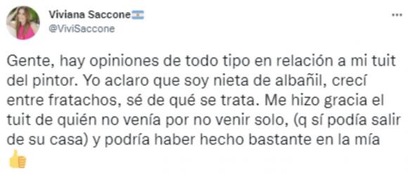 Viviana Saccone respondió a las críticas que recibe en las redes sociales