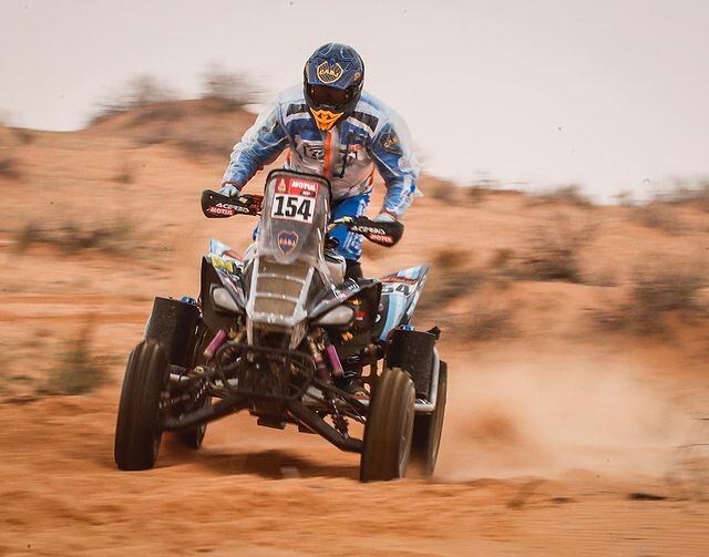 Manuel Andújar arribó segundo en la octava etapa para los quads y sigue siendo la referencia en el clasificador general.