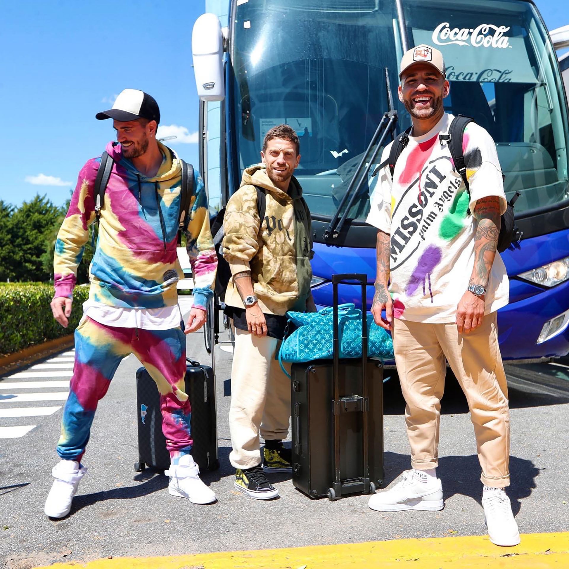 Los increíbles looks de Rodrigo de Paul, Papu Gómez y Nicolás Otamendi