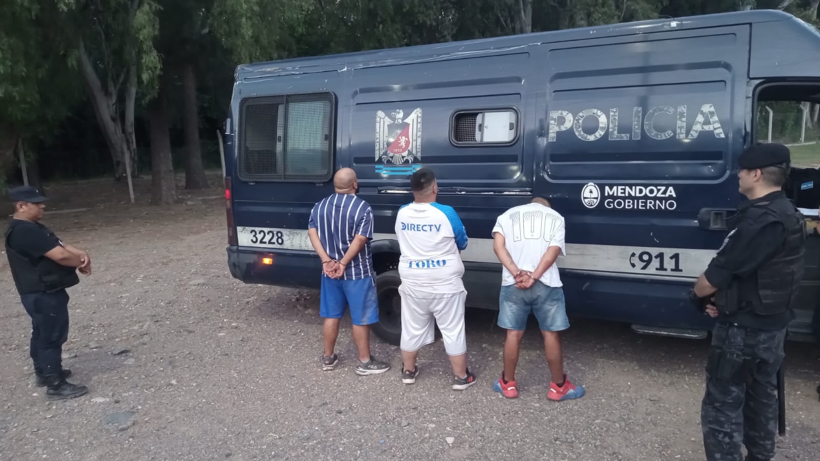 Tres detenidos por intentar ingresar sin entradas al partido de Godoy Cruz vs Vélez. Foto: Prensa Gobierno de Mendoza