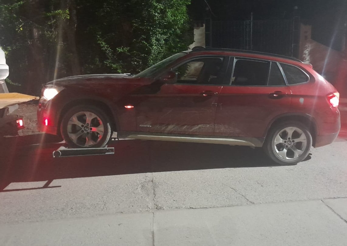 Conductor borracho detenido en control de tránsito en calle Pueyrredón de Luján (X @MATIPASCUALETTI)