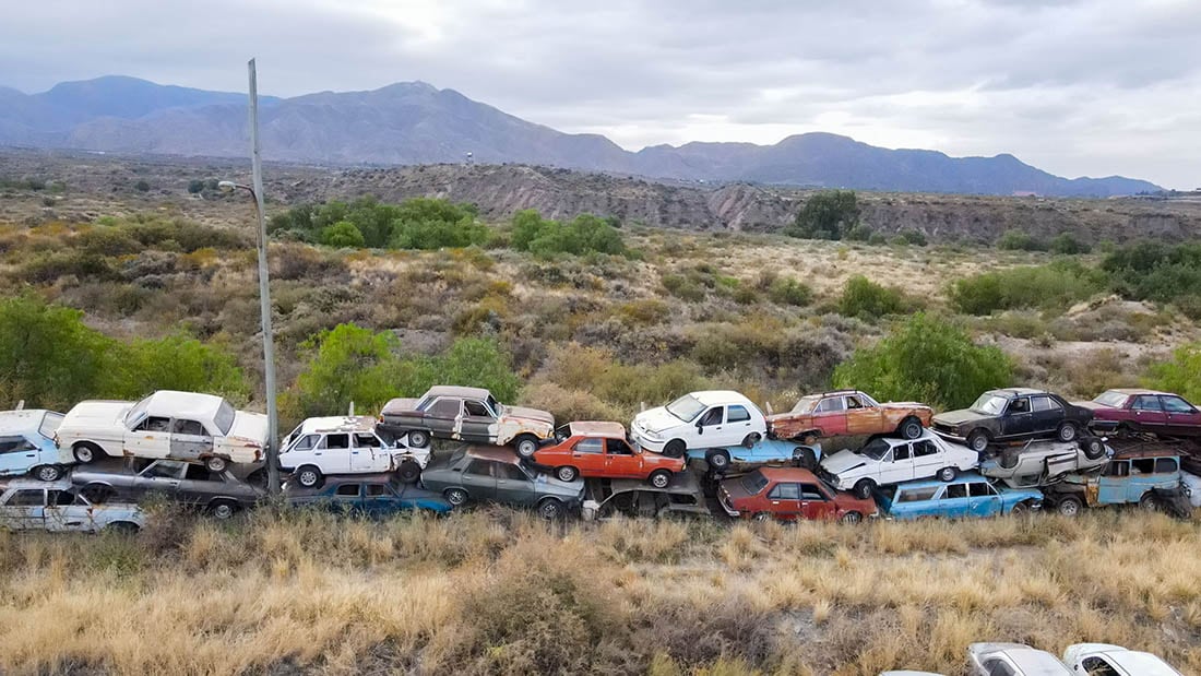 Compactarán 20 mil autos y mudarán la playa San Agustín. Foto: Gobierno de Mendoza. 