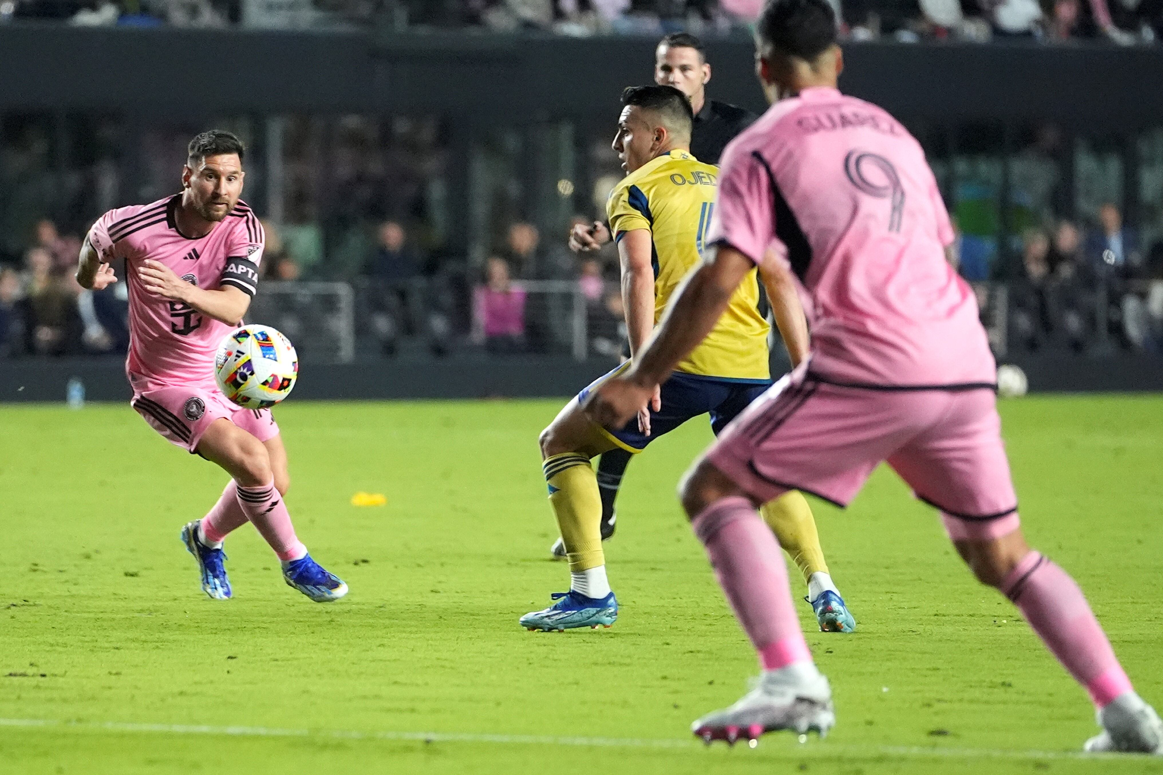 Lionel Messi en el partido ante Real Salt Lake por la primera fecha de la MLS. (AP)