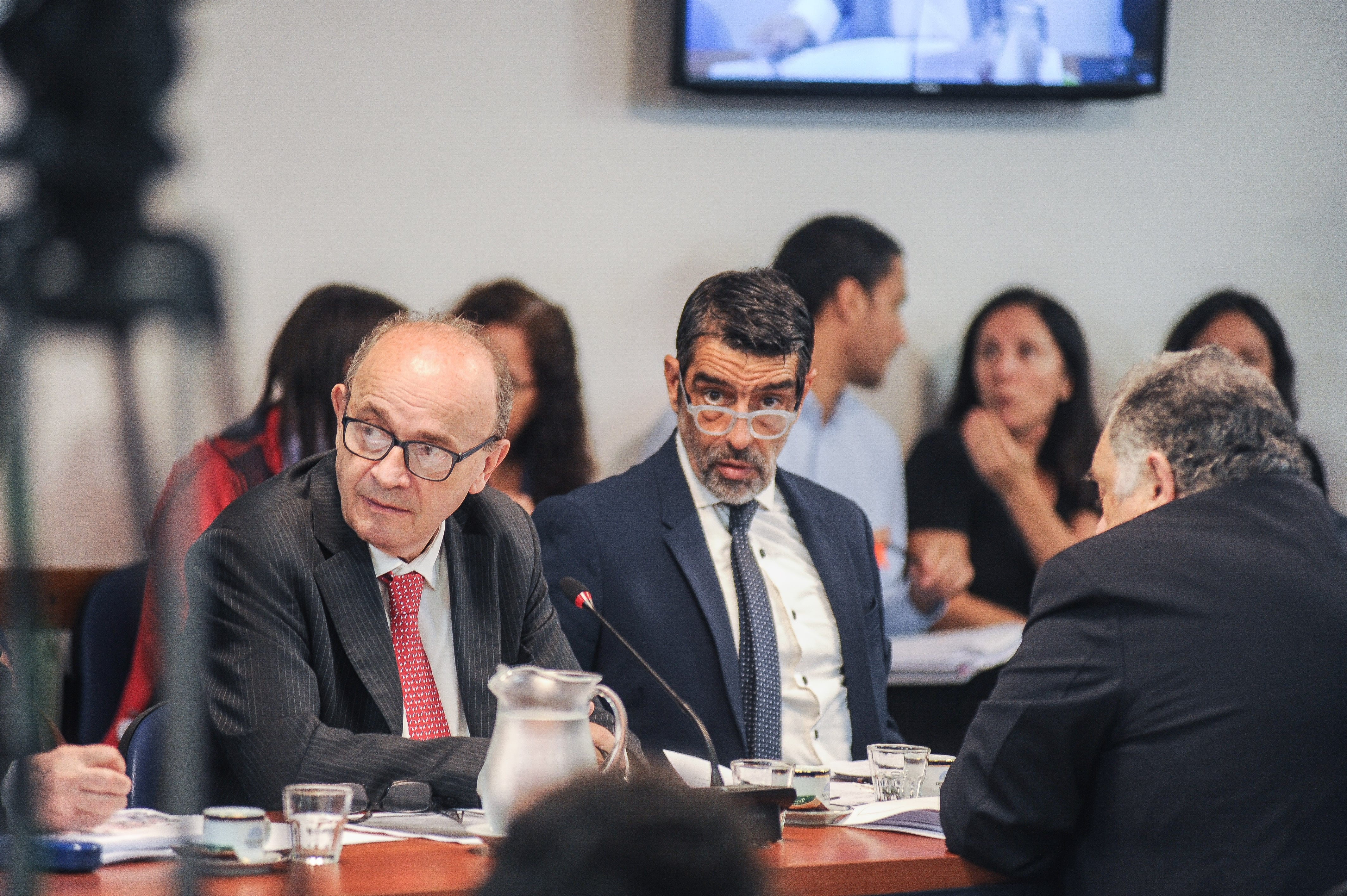 Los diputados oficialistas Leopoldo Moreau y Rodolfo Tailhade (Foto: Federico López Claro)