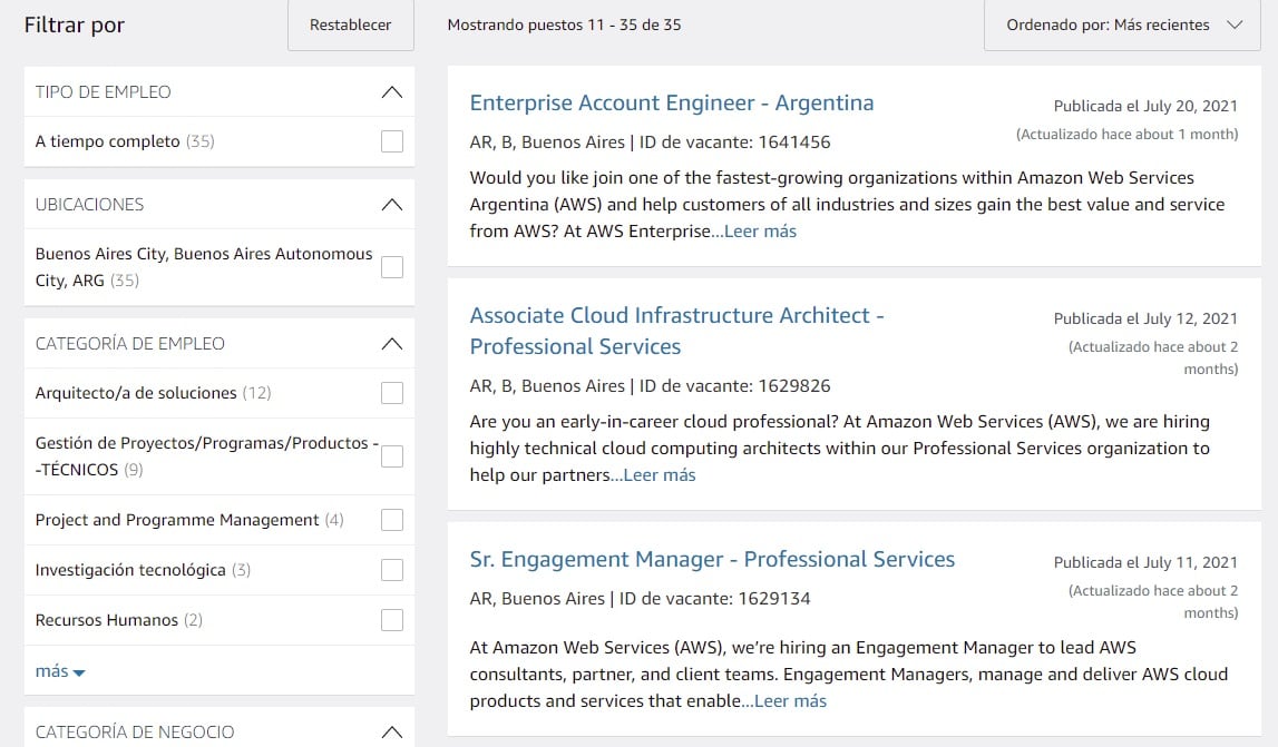 Trabajar en Amazon desde Argentina - Amazon Jobs  