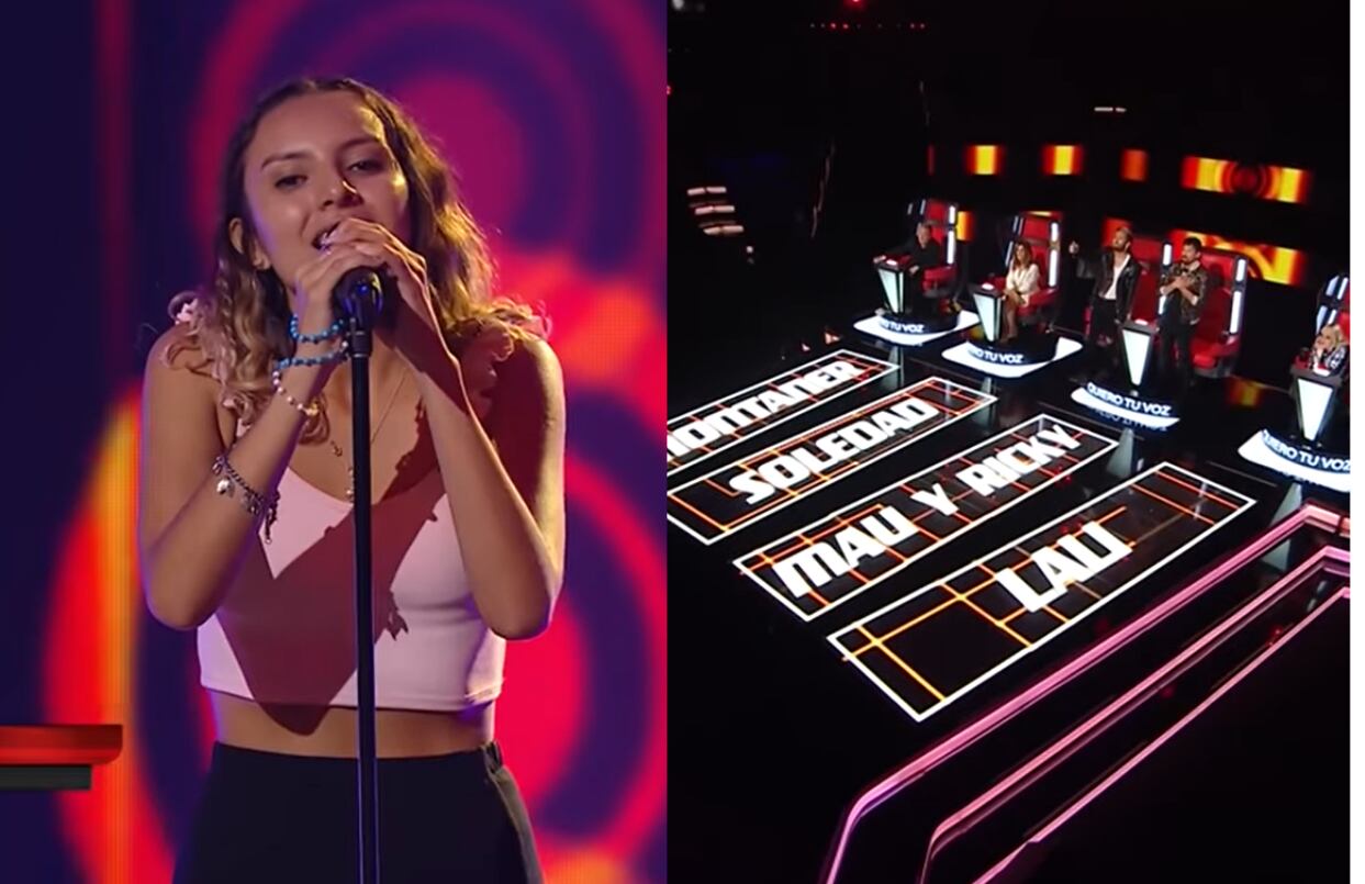 Camila Pereyra debutó en “La Voz Argentina” y quedó en el equipo de Montaner.