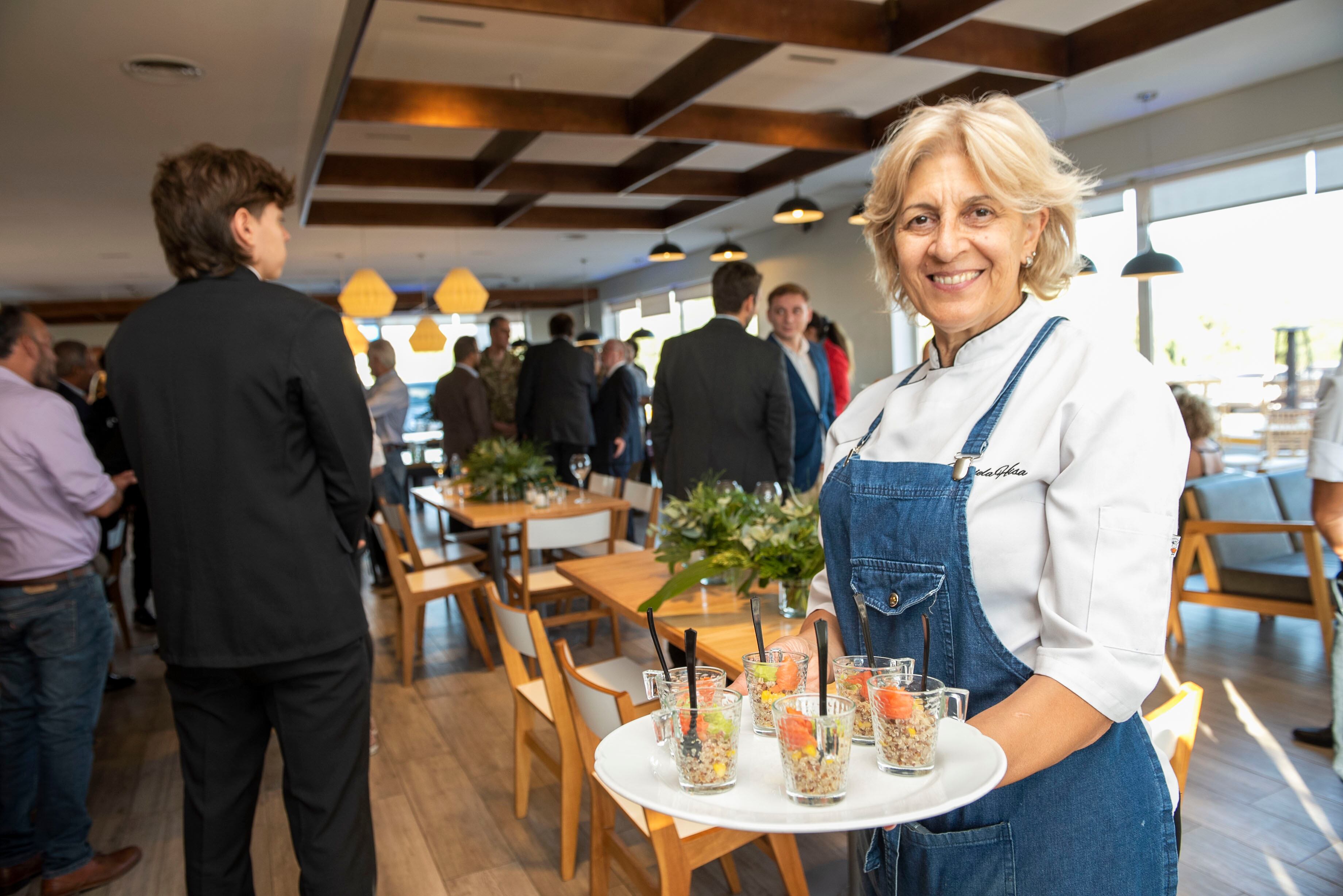 Graciela Hisa, la chef a cargo del cóctel.