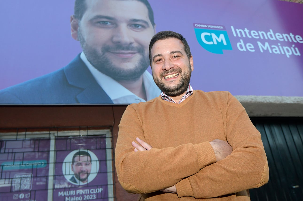 Elecciones PASO municipales de Mendoza las dio Cambia Mendoza en Maipú,  el presidente del Concejo Deliberante, Mauricio Pinti Clop ganó 
Foto: Orlando Pelichotti