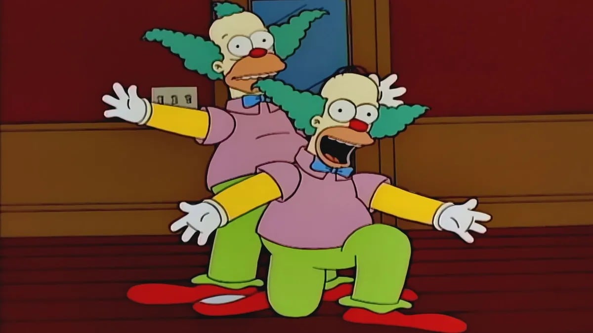 Se conoció la verdad detrás de los parecidos de Krusty el payaso y Homero.