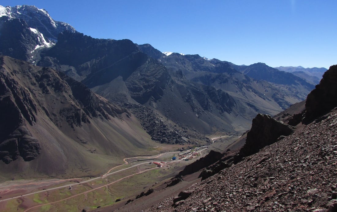 Las Cuevas, uno de los lugares emblemáticos de la montaña mendocina y con mucha historia.