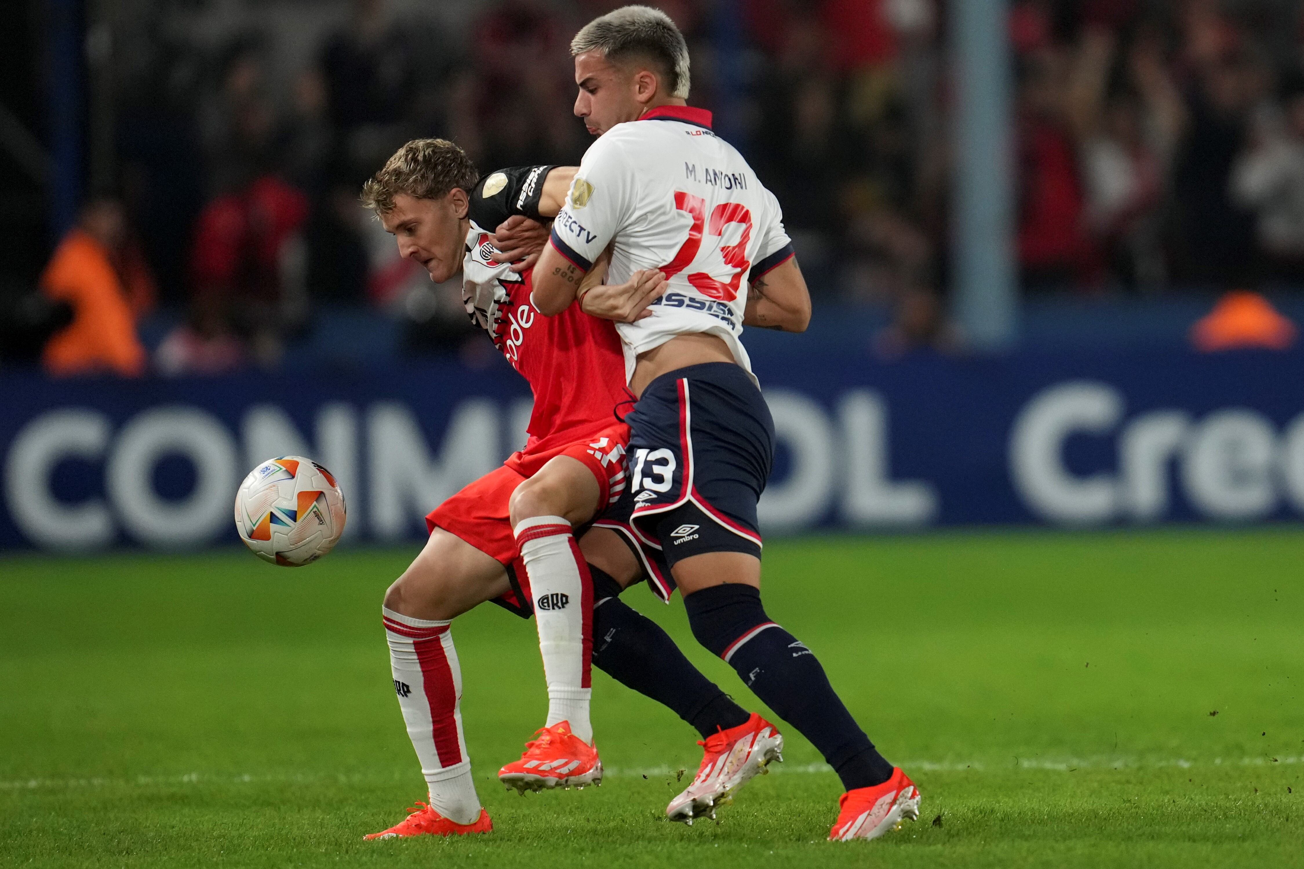 River visitó a Nacional de Montevideo por la Copa Libertadores. (AP)