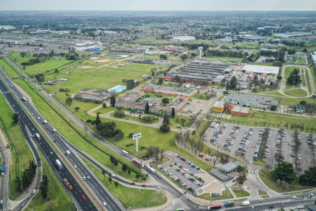 La planta Pacheco de Ford Argentina ocupa alrededor de 100 hectáreas en el Polo Industrial. 