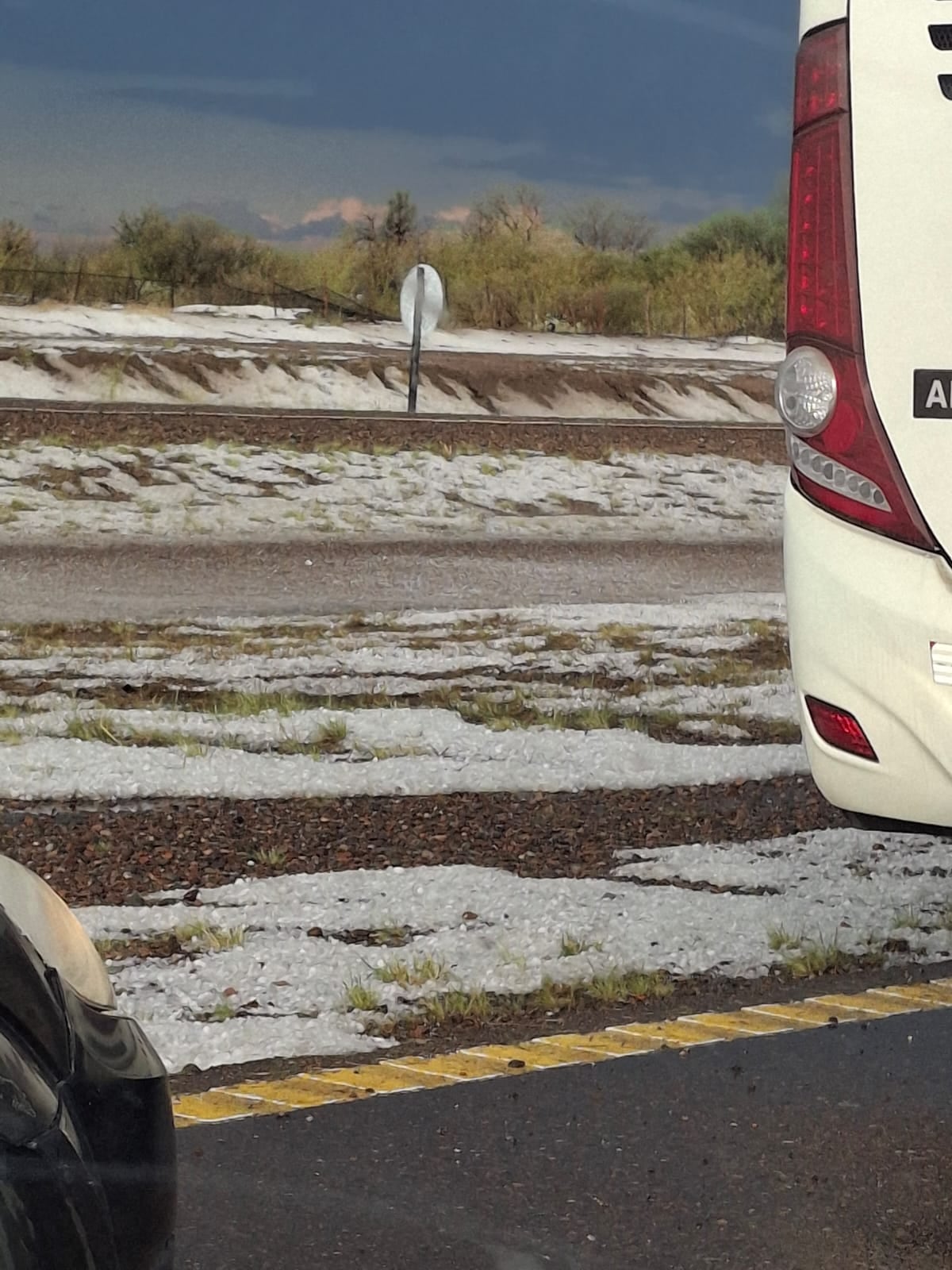 Granizo en Santa Rosa. @piedradari3