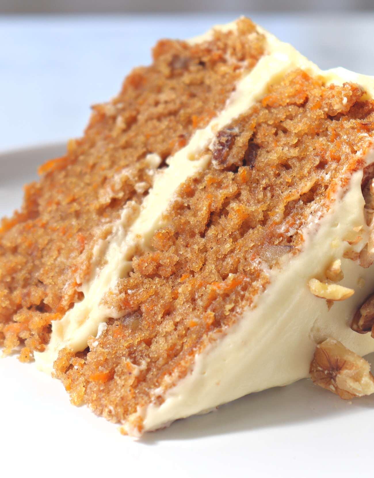 Carrot cake o torta de zanahorias.