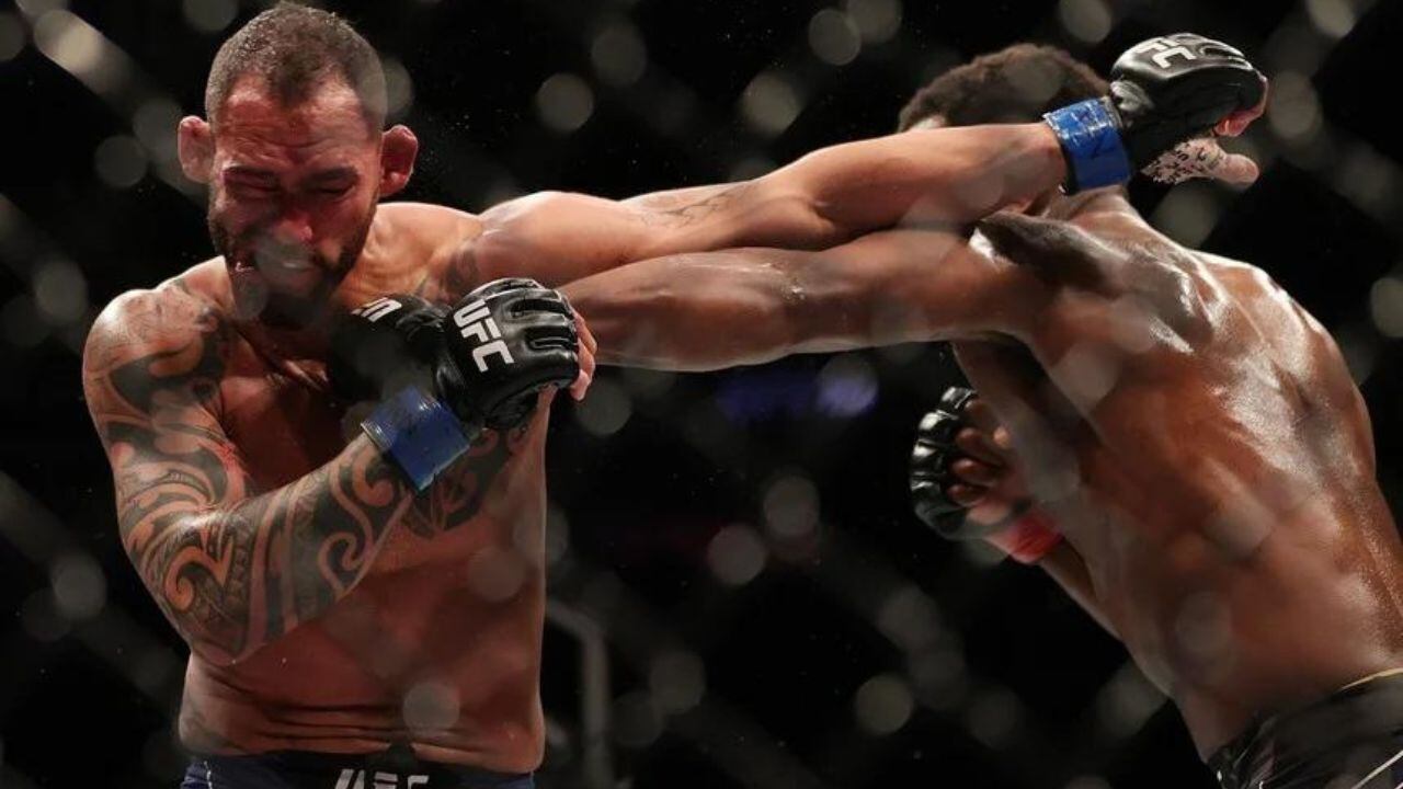 El argentino Santiago Ponzinibbio perdió por nocaut en el UFC 287 ante la presencia del Kun Agüero