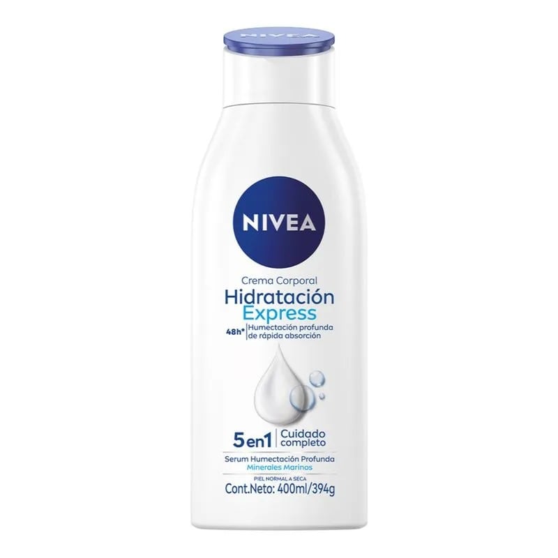 Crema Corporal Nivea Hidratación Express Humectación Profunda.