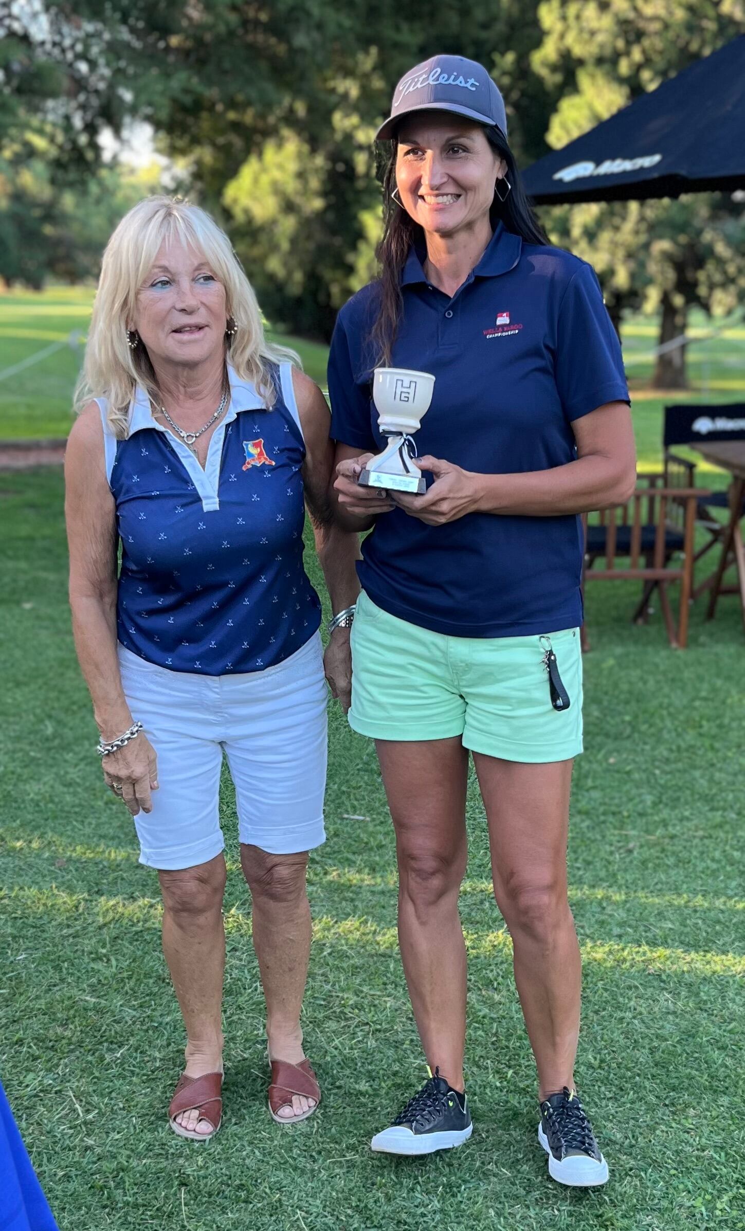 Samanta Gallego, campeona en damas neto. / Gentileza.