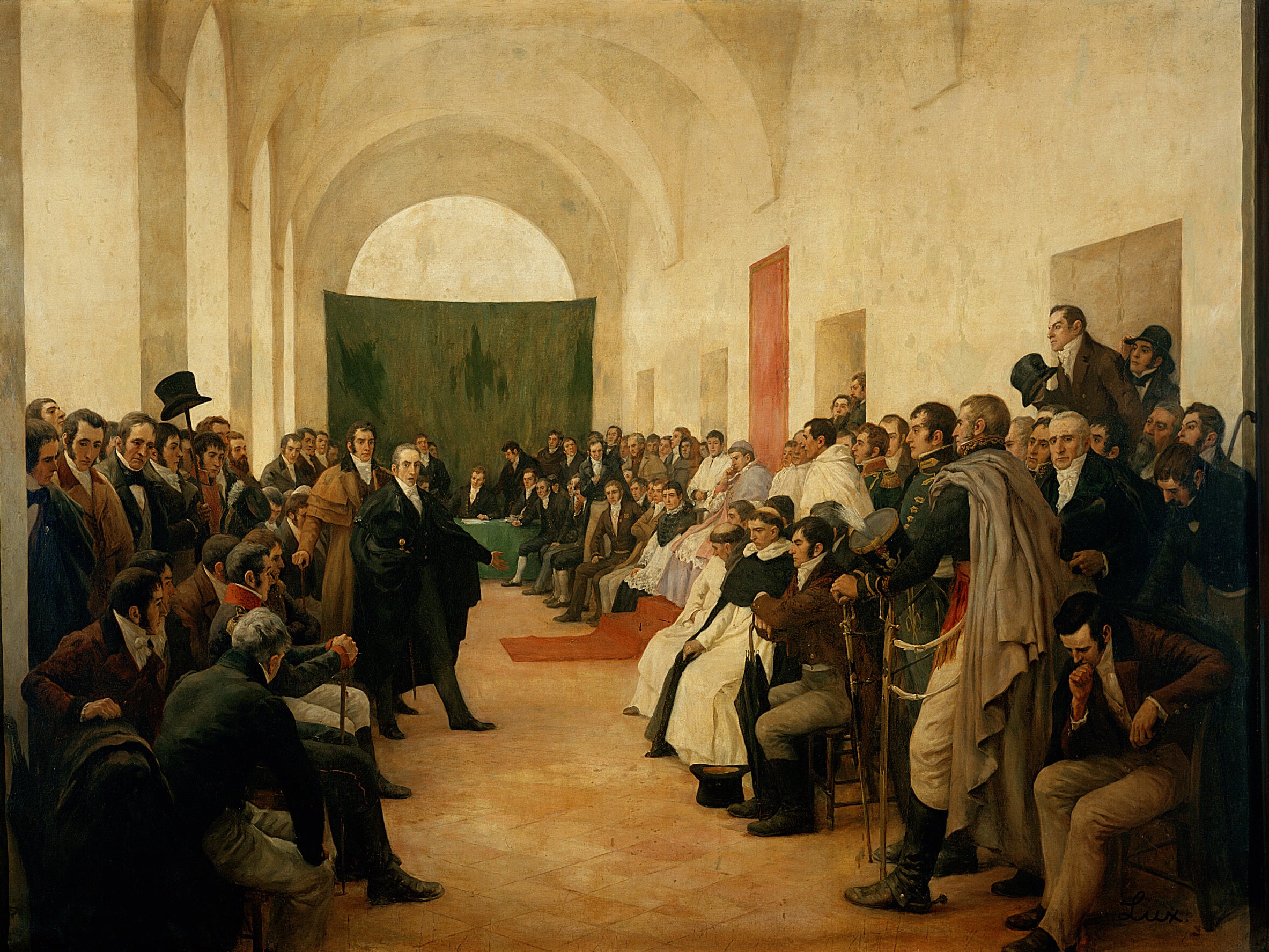 "Cabildo abierto del 22 de Mayo", obra de Pedro Subercaseaux.