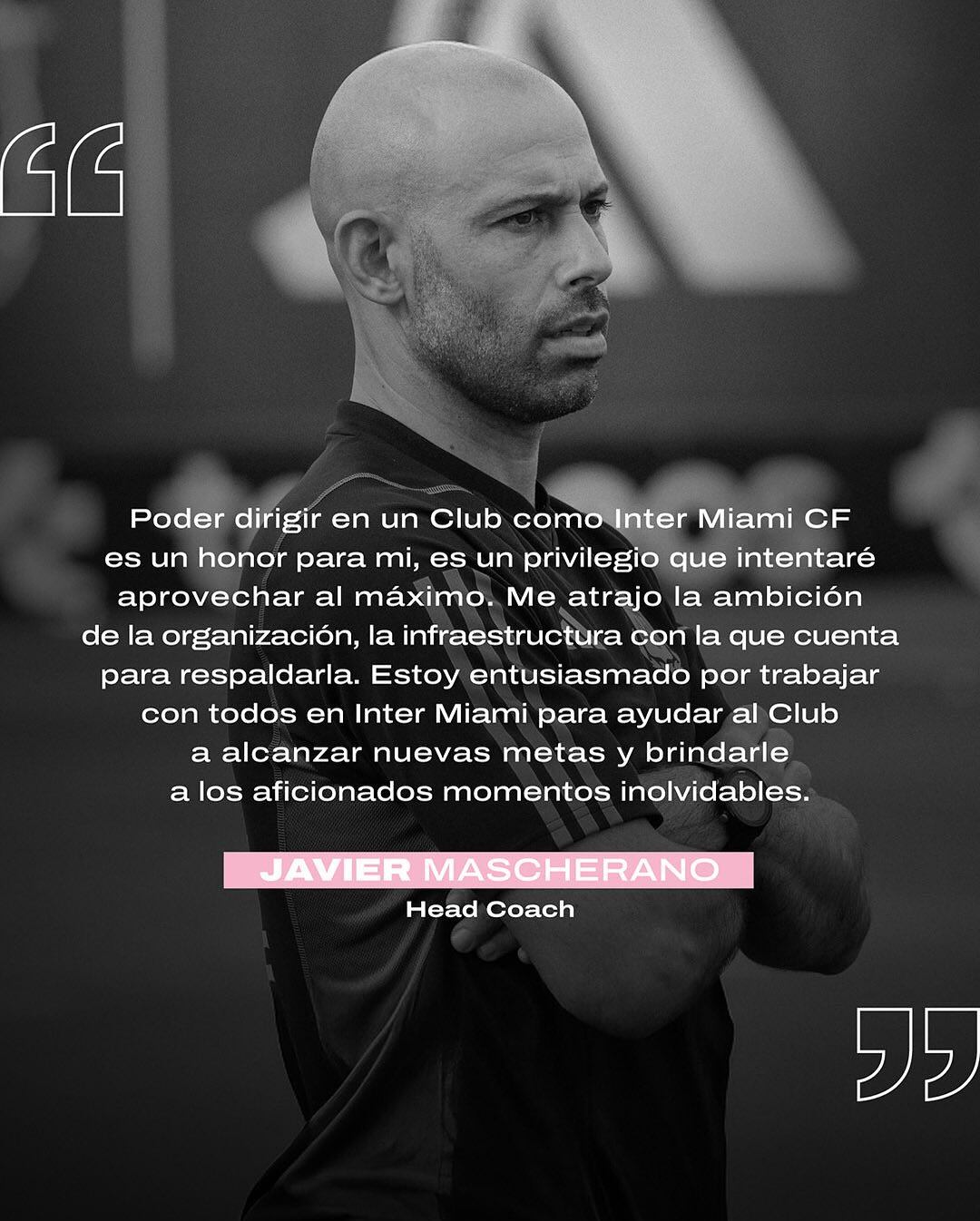 Inter Miami anunció la contratación del entrenador Javier Mascherano.