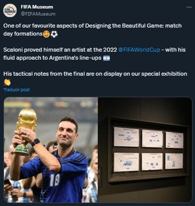 Lionel Scaloni realizó una importante donación al Museo de la FIFA