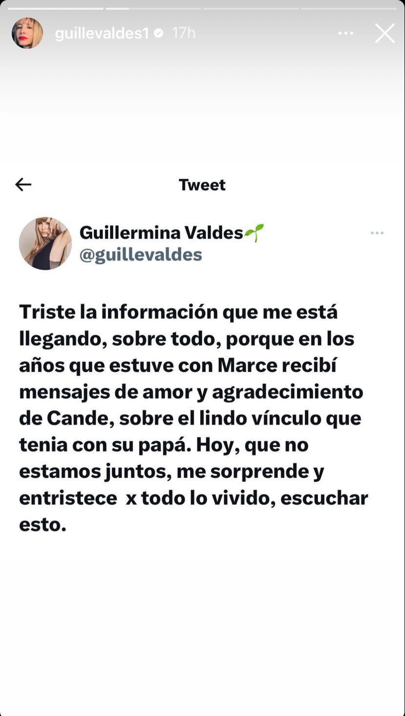 Cande Tinelli habló de la relación de Marcelo Tinelli y Guillermina Valdés y no cayó bien en el entorno de la modelo.