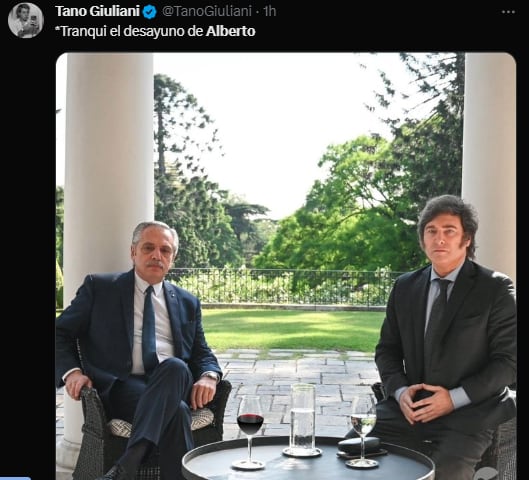 Los mejores memes de la reunión entre el presidente electo Javier Milei y Alberto Fernández