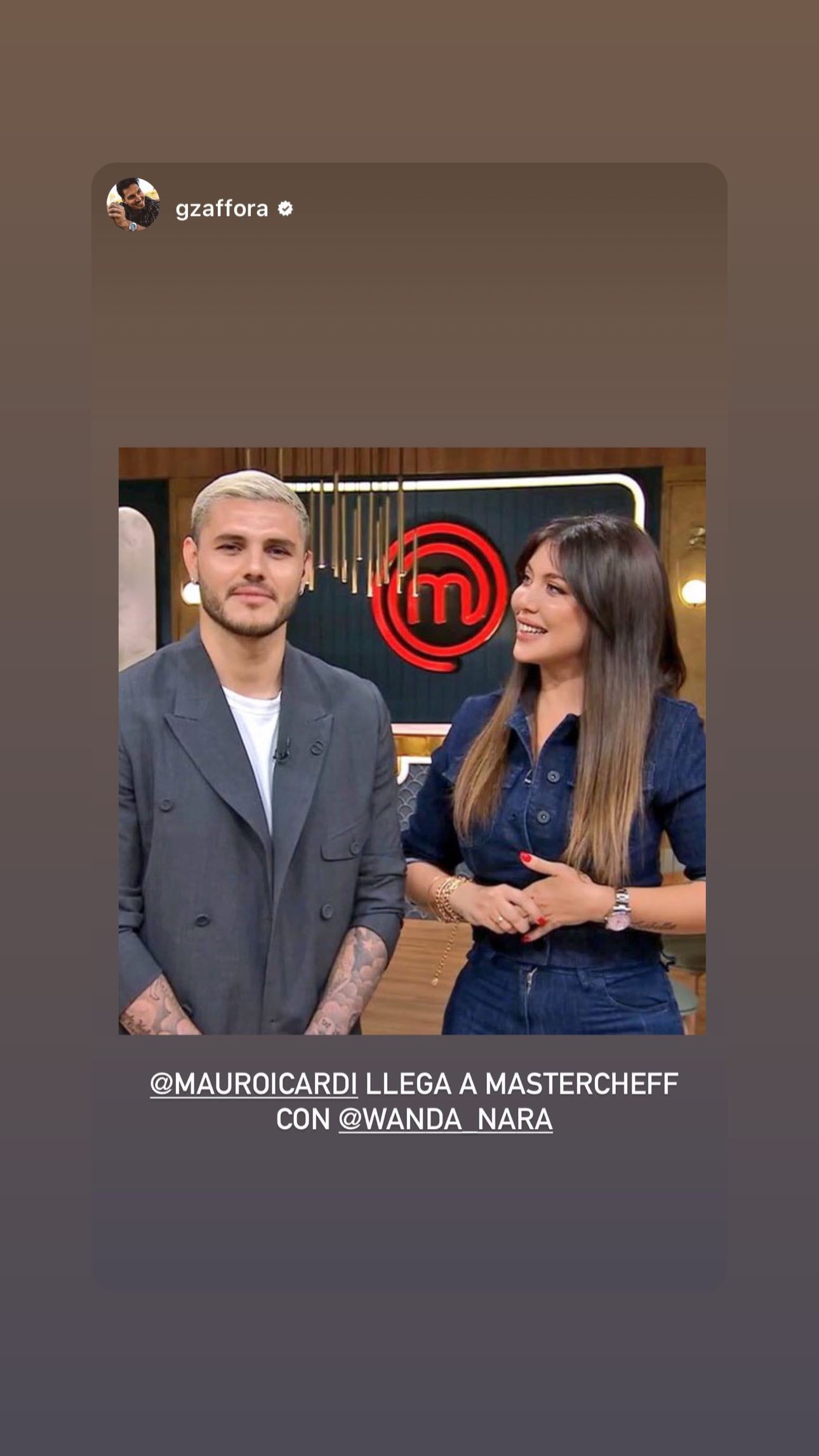 Wanda Nara adelantó la participación de Mauro Icardi en Masterchef