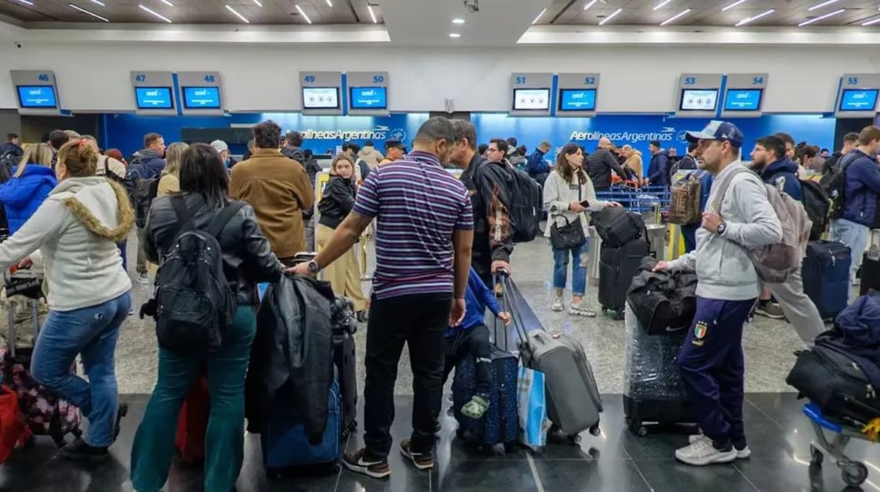 Caos, demoras y cancelaciones de vuelos en Aeroparque por una sorpresiva medida gremial. Foto archivo: Iprofesional