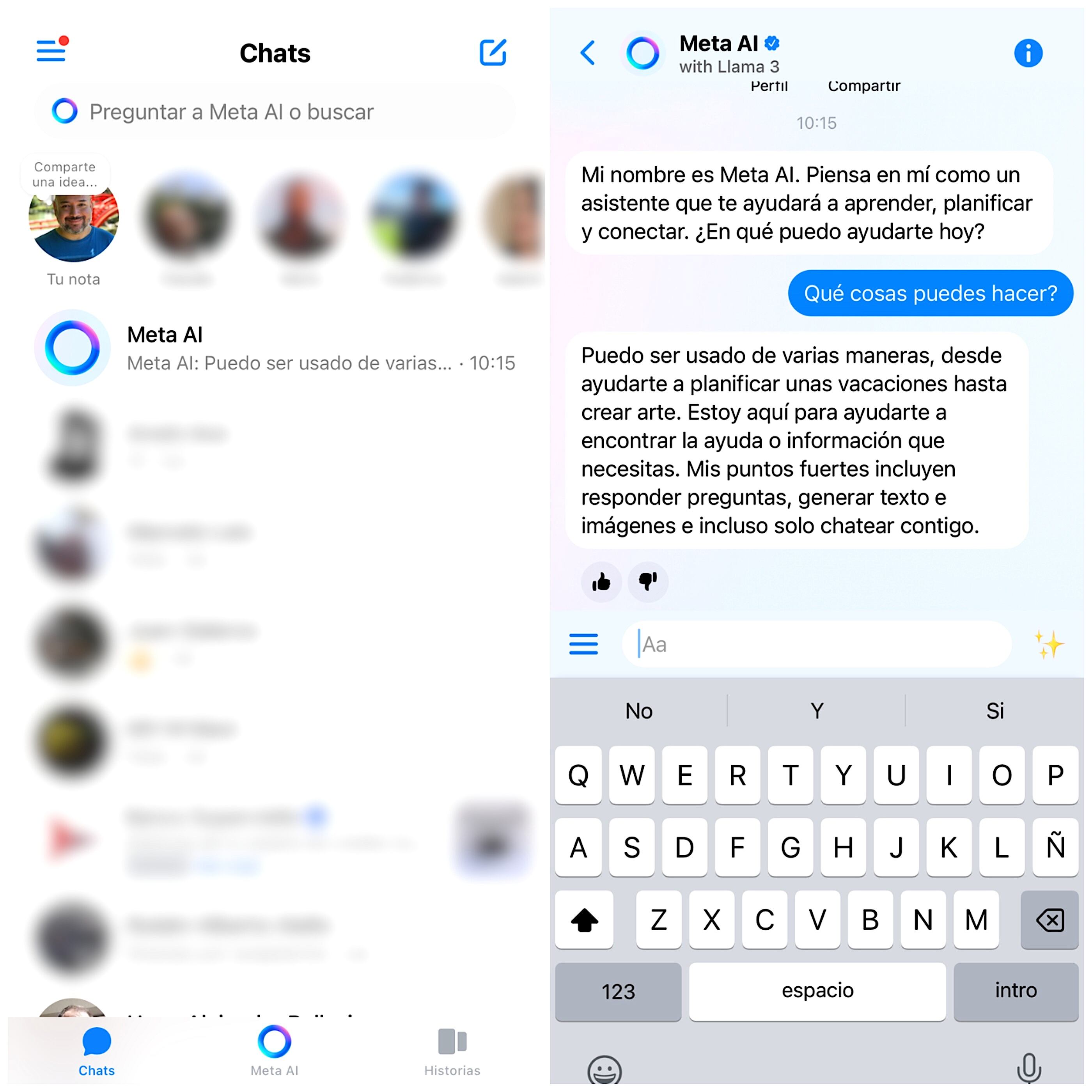 Meta AI ya le figura a varios usuarios de Messenger y de WhatsApp.