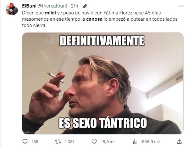 Los memes sobre Viviana Canosa y Javier Milei