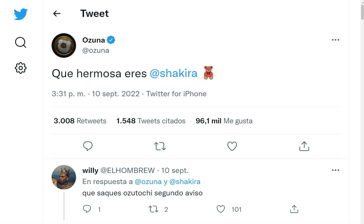 Ozuna y Shakira fueron vistos muy juntos.