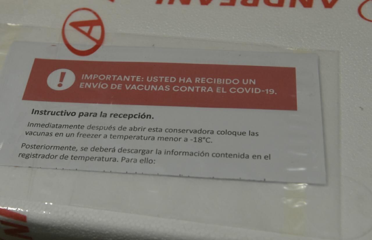 Pasadas las 7 del lunes arribaron a Mendoza las primeras dosis de la Sputnik V - 