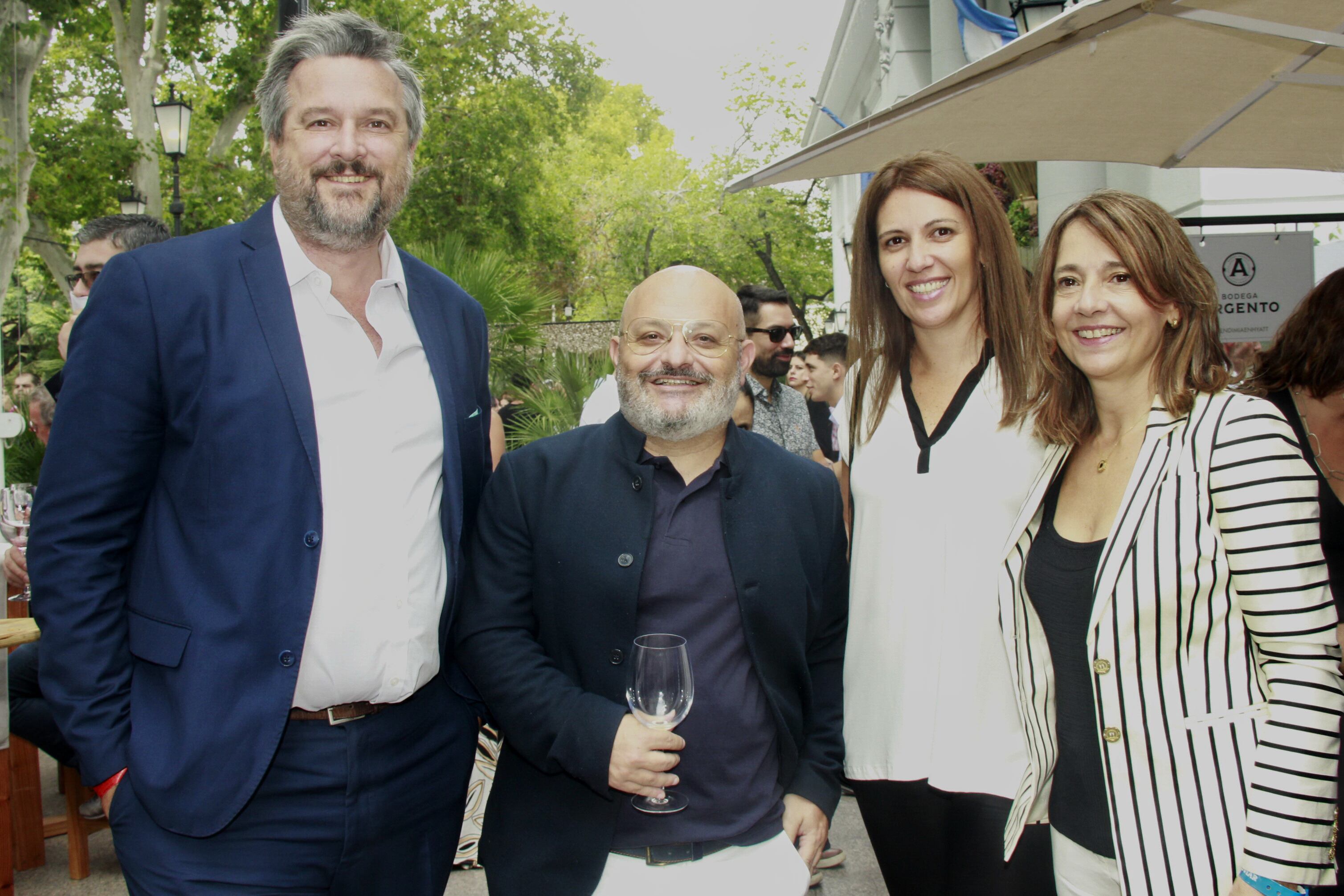 Juan Schamber, Federico Lancia, Valeria Strozzi y Silvia Jardel. - Foto: Fernando Grosso / Los Andes