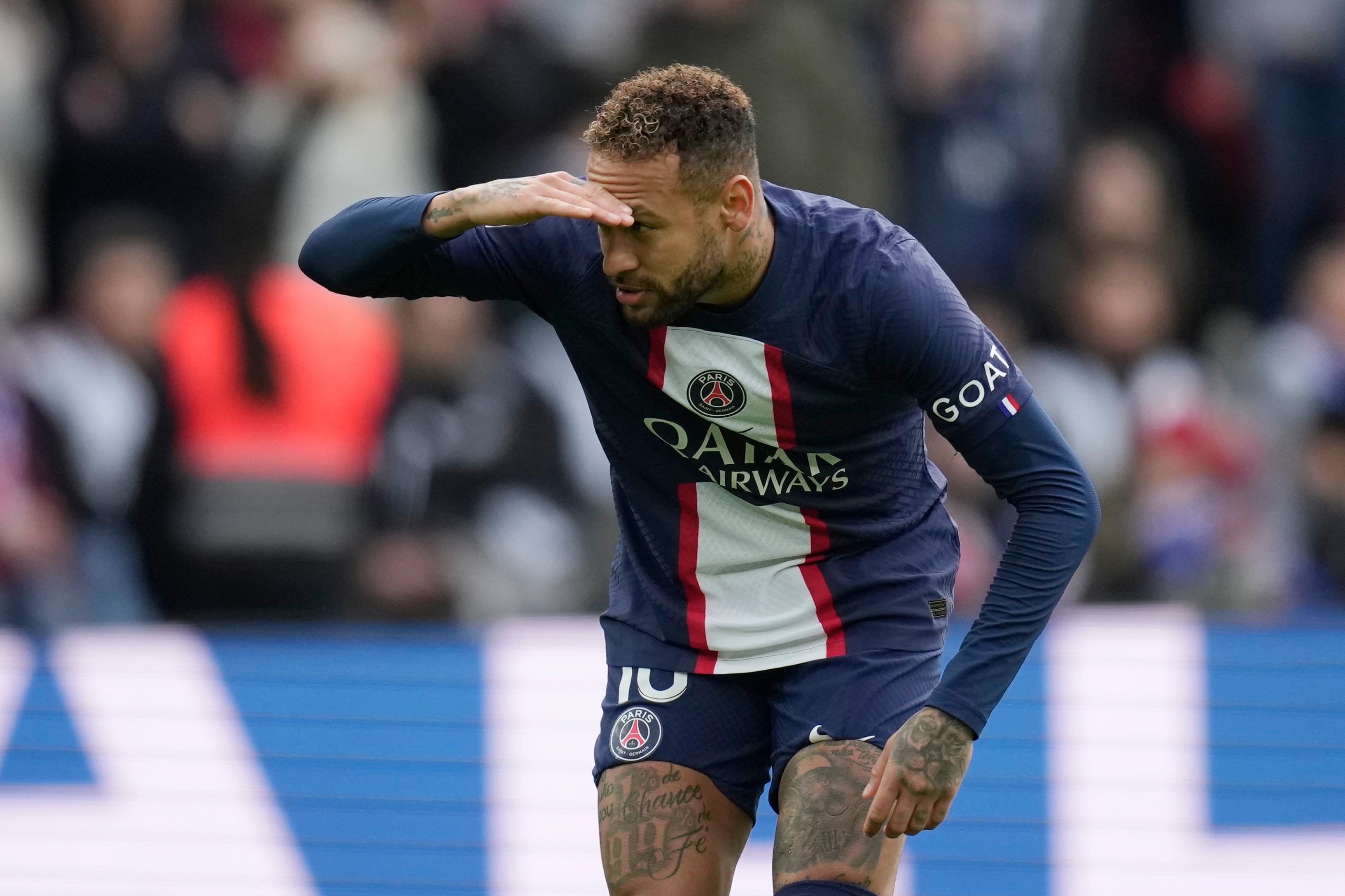 Neymar no la pasó bien en Francia. (AP Foto/Christophe Ena)