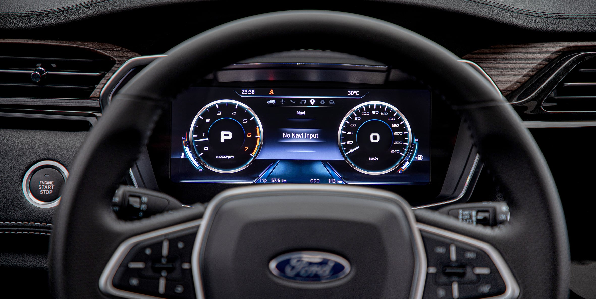 Interior de la Ford Territory.