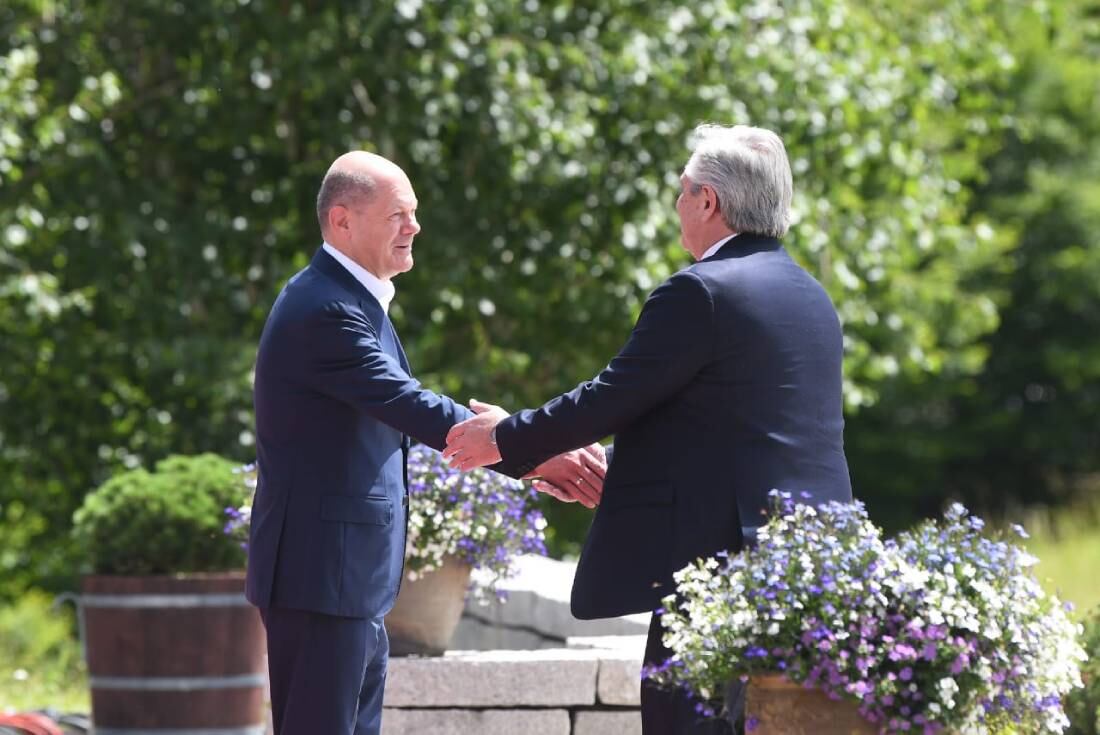 Alberto Fernández se reunirá esta tarde con el canciller alemán Olaf Scholz.